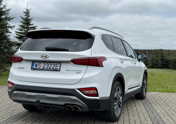 Hyundai Santa Fe cena 147000 przebieg: 62000, rok produkcji 2019 z Siedlce małe 137